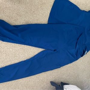 Size medium medcouture royal blue scrub set